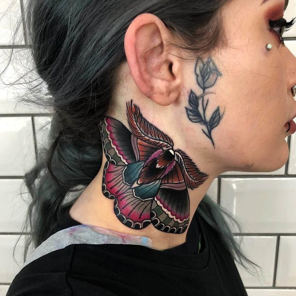 dead moth tattoo