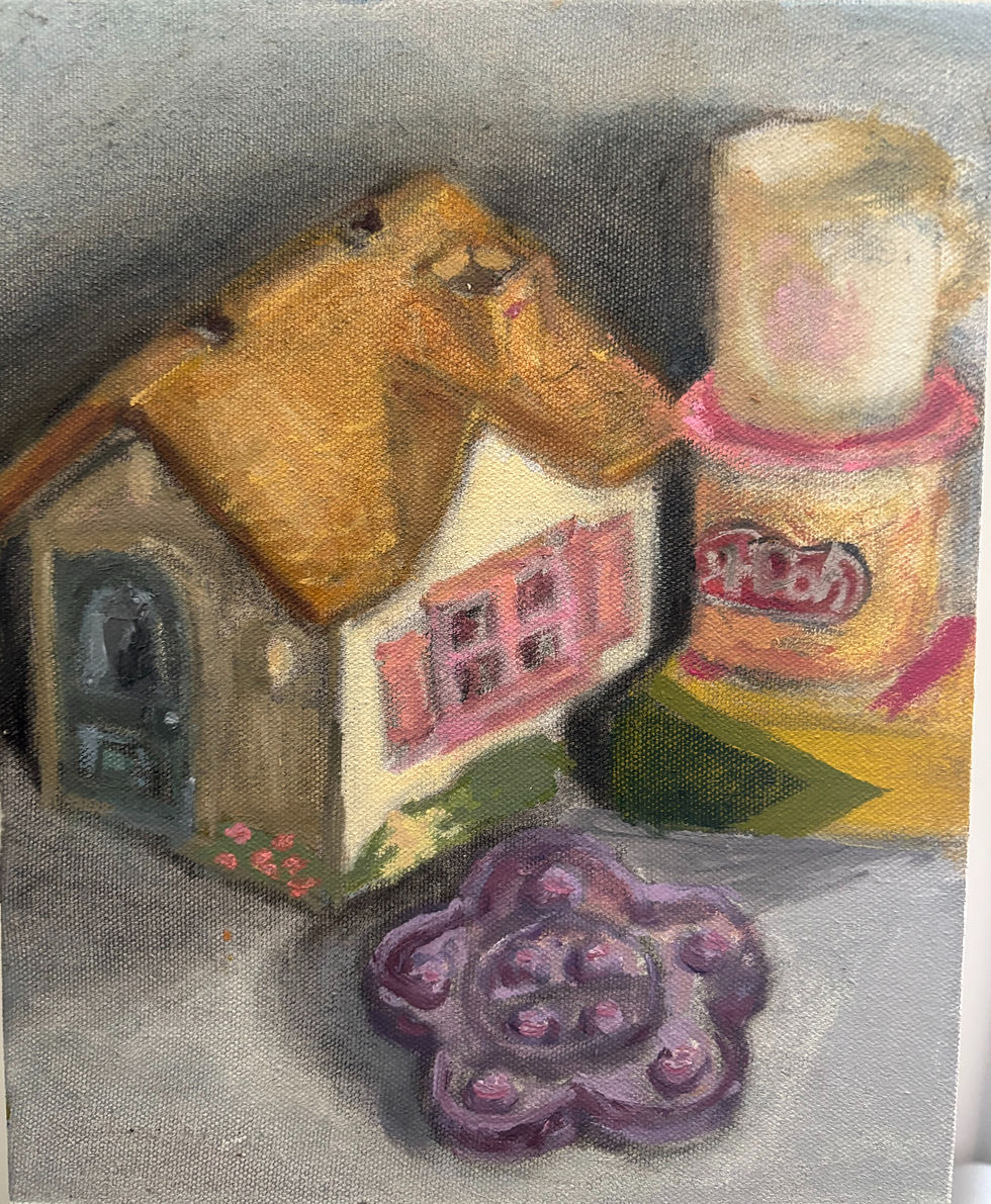 Process post for still life oil painting