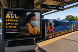 Bay Area Return to Transit Campaign_Station Train and Ad