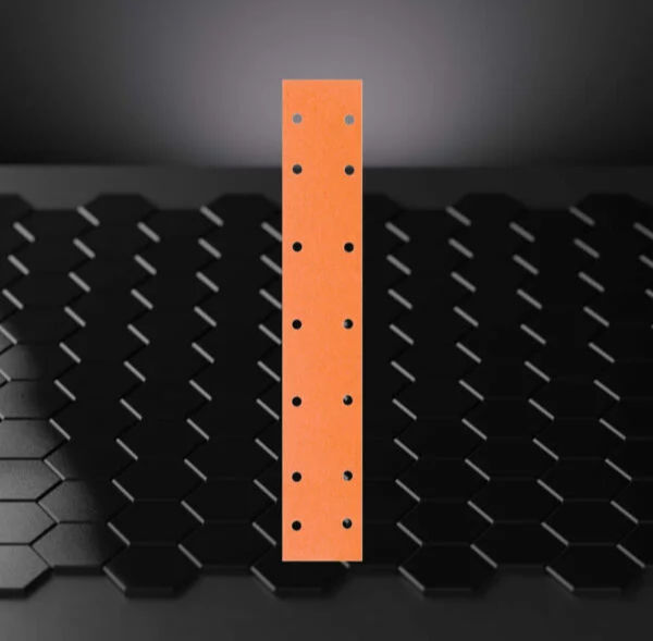 3353 Tarraliuska  70x420 mm 14- reik. ORANGE CUT filmi  P120 -100kpl Laatikko
