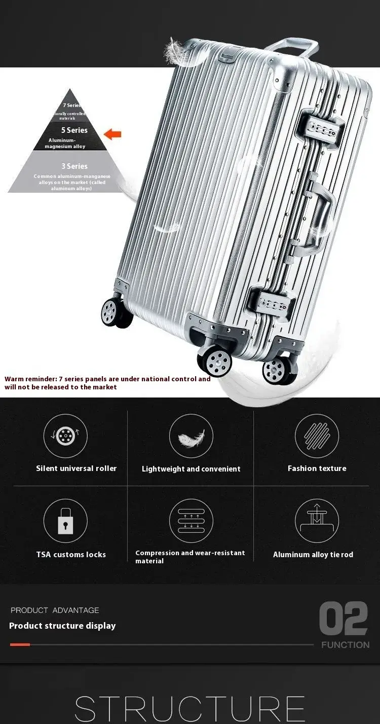 Thumbnail: Aluminum Luggage Trolley
