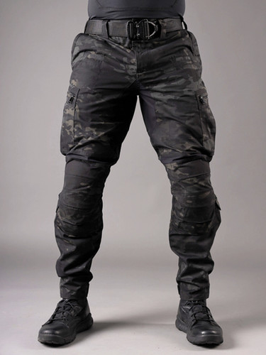 Double Knee Pant – Premier MAZZ waxed black camo double knees