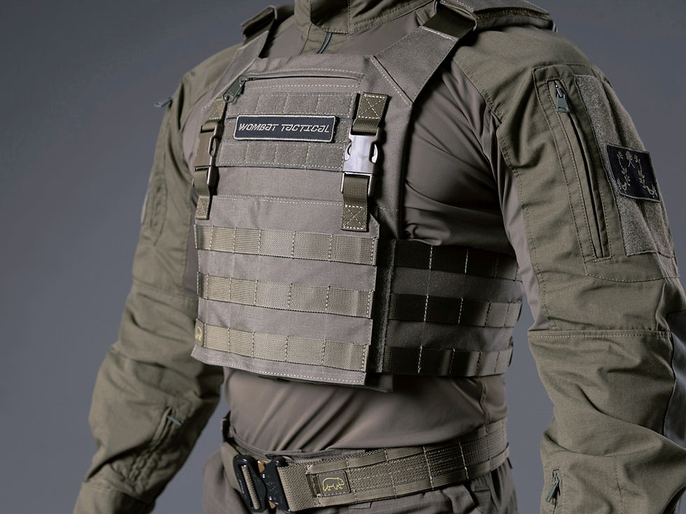 Thumbnail: Neon plate carrier  - RAL 7013 Olive IRR