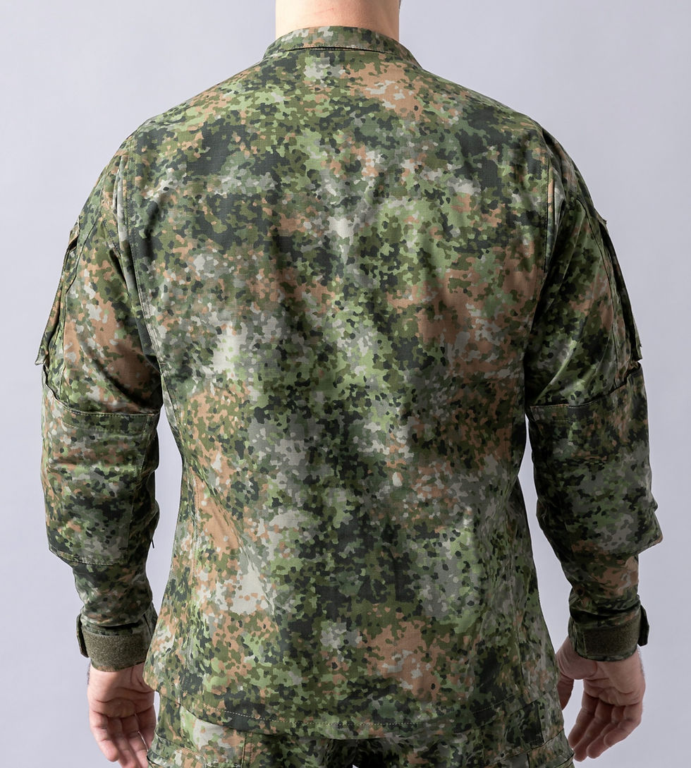 Thumbnail: NFP Green field shirt, field jacket, Dutch army clothing, tactical clothing, ACU coat