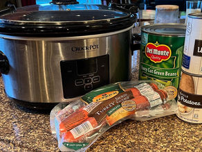 Gluten-Free Slow Cooker Green Beans & Sausage Supper
