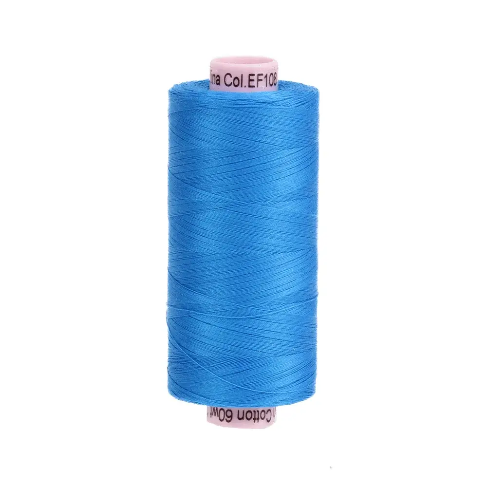 Efina™ 60wt Egyptian Cotton Thread – Sapphire (EF-108), 1500yd Spool