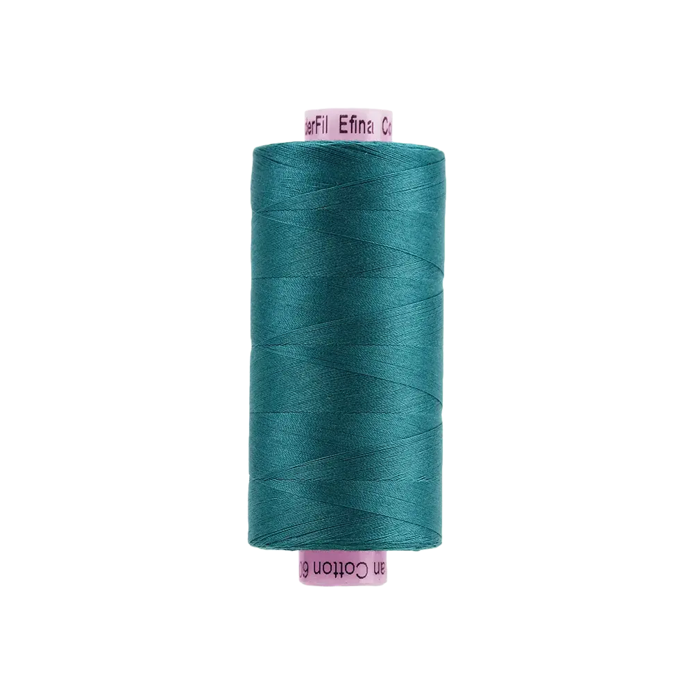 Efina™ 60wt Egyptian Cotton Thread – Amazon Green (EF-09), 1500yd Spool