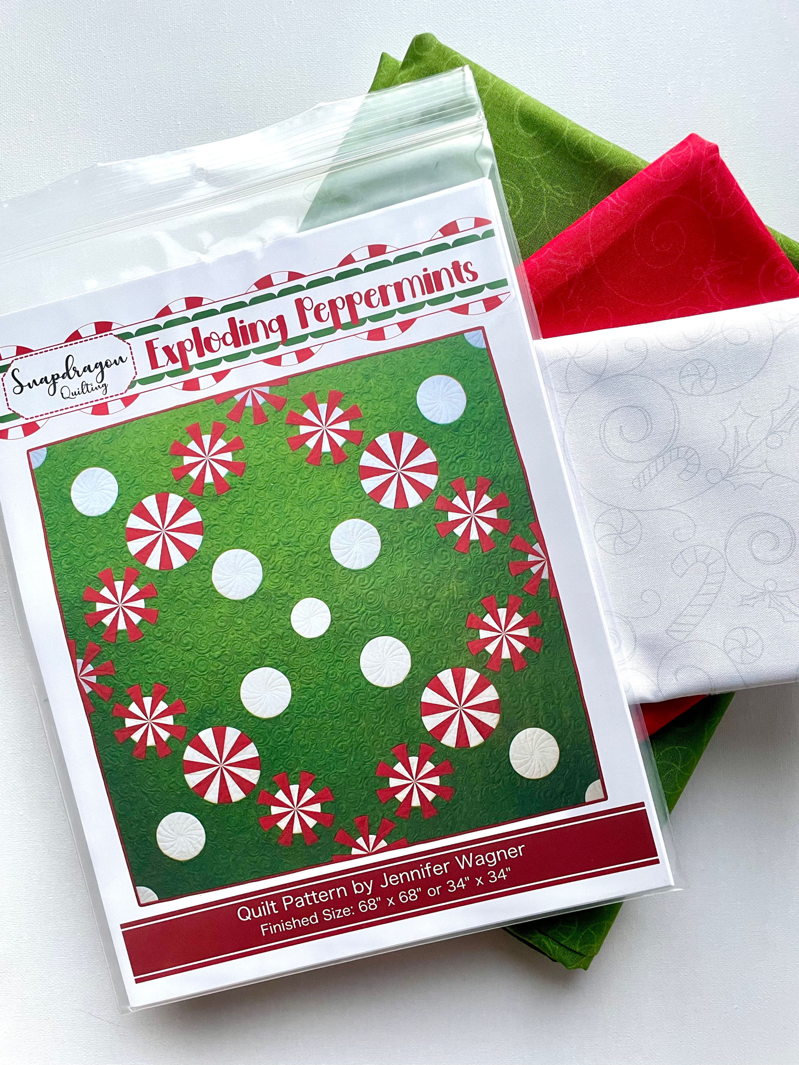 Exploding Peppermints Quilt Kit