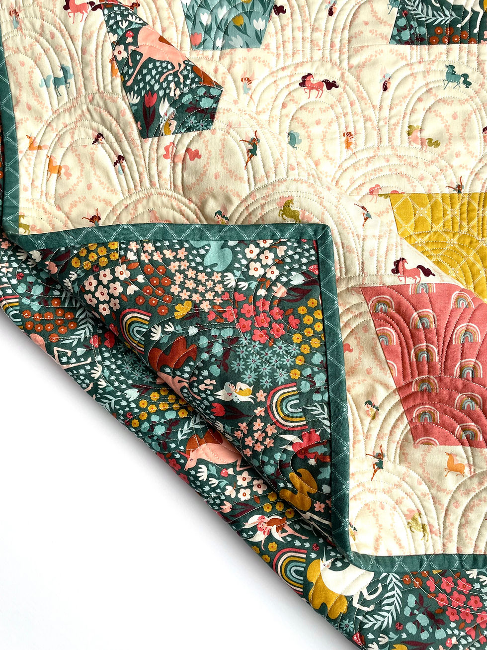 Thumbnail: Tumbling Blocks Quilt Kit - Fairy Dust