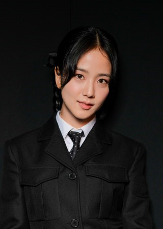 Black hair up with curtain bangs