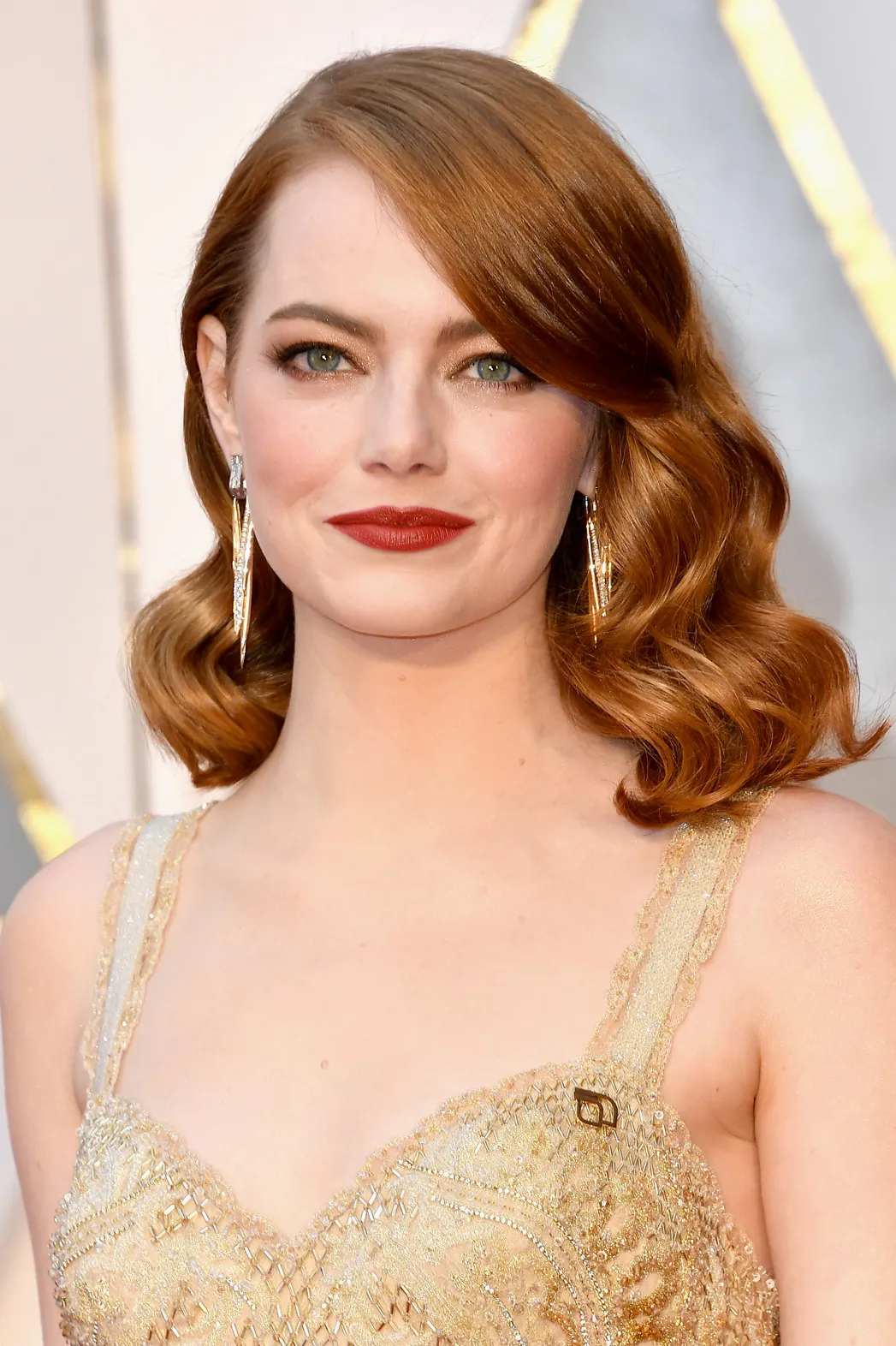 medium length rich auburn hair