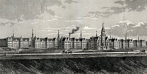 State Lunatic Hosital at Danvers drawing