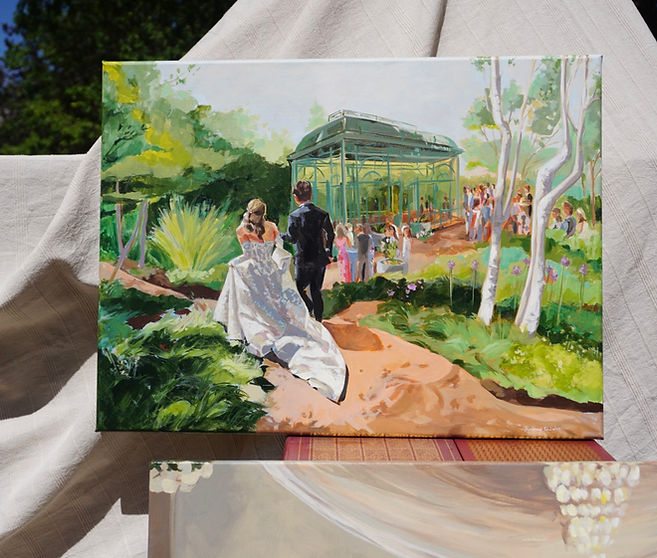 Botanic Gardens Wedding Painting