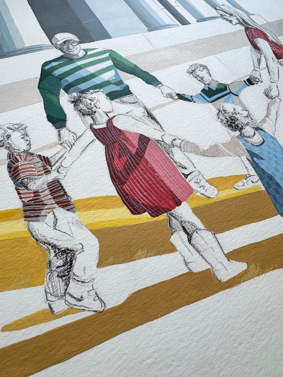 Thumbnail: Custom Mixed-Media Family Portrait