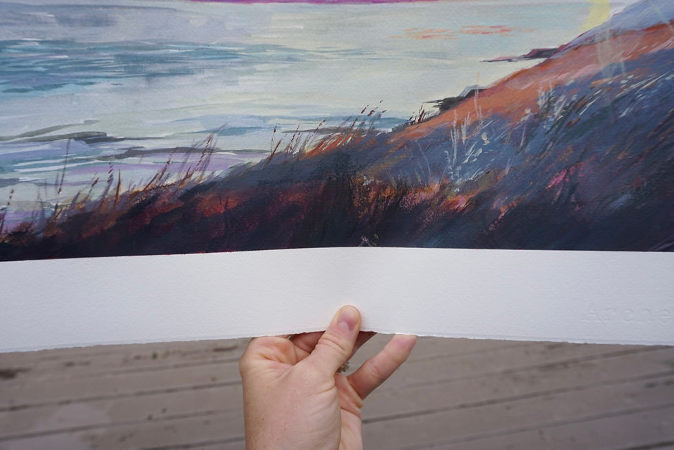 Thumbnail: Island Dine | Original San Juan Island Painting on Paper
