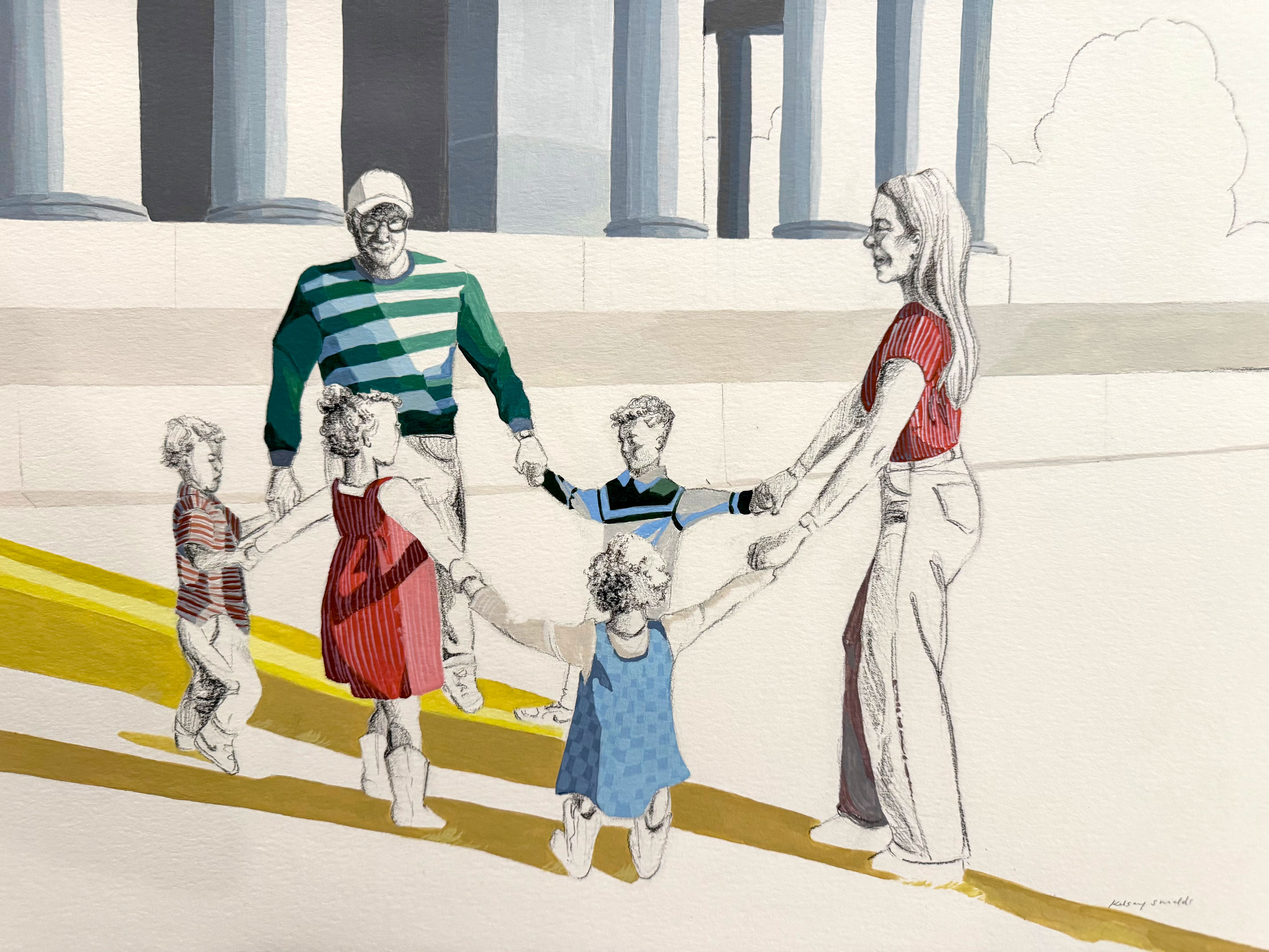 Custom Mixed-Media Family Portrait