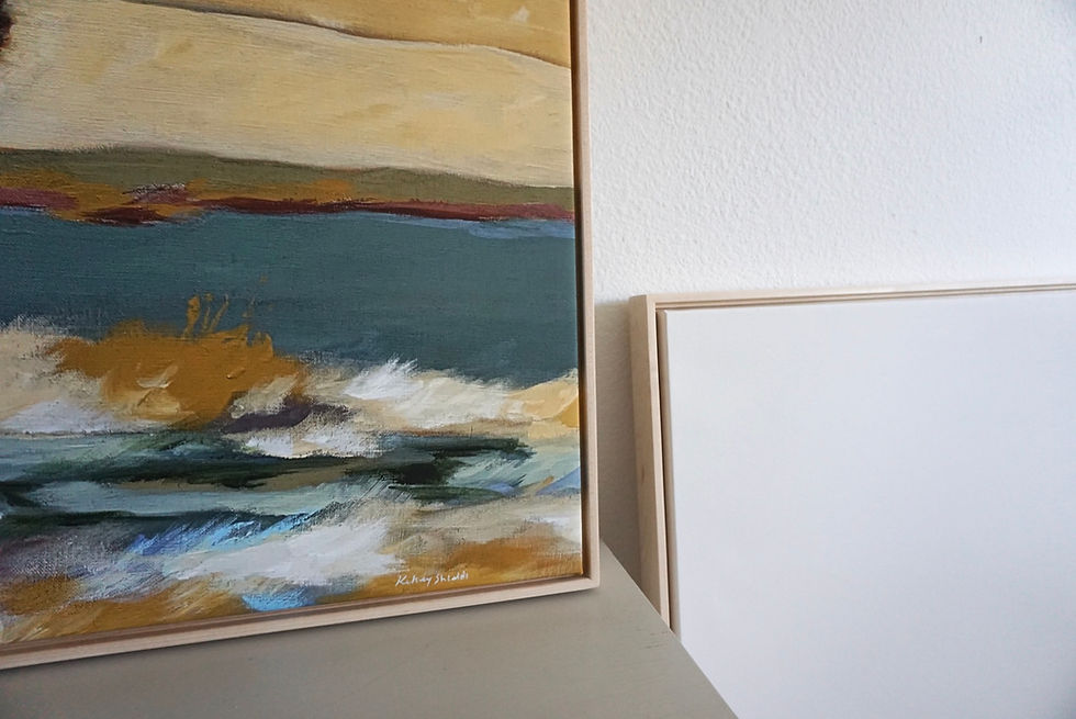 Thumbnail: In the Big Spaces | Framed Canvas Bison Print
