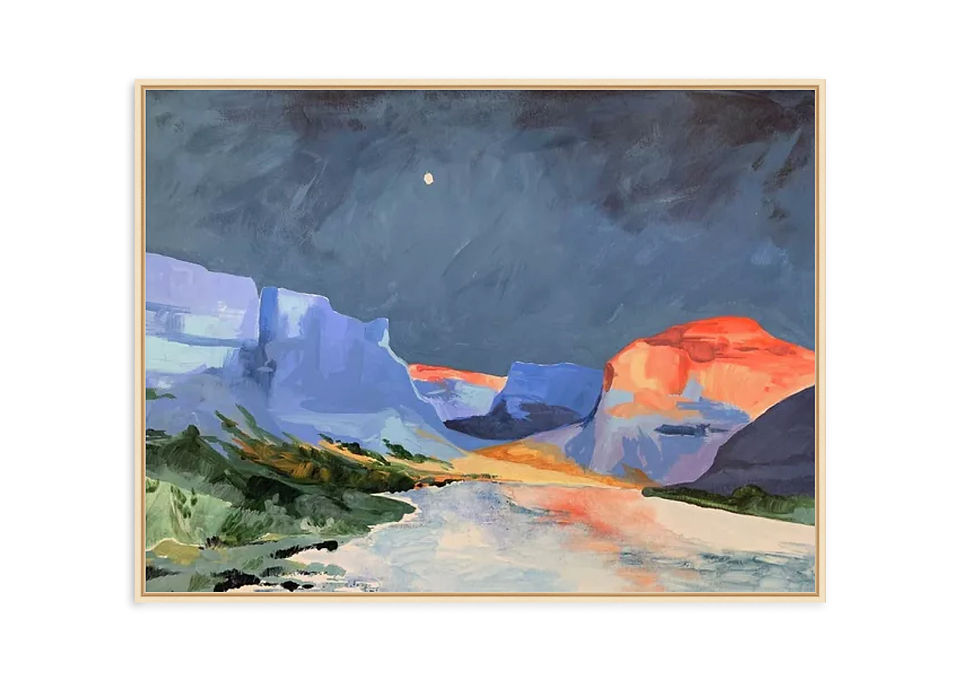 Thumbnail: Utah Float | Framed River Rafting Canvas Print