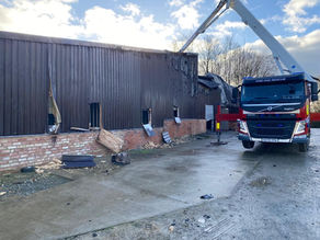 Storage unit destroyed by fire