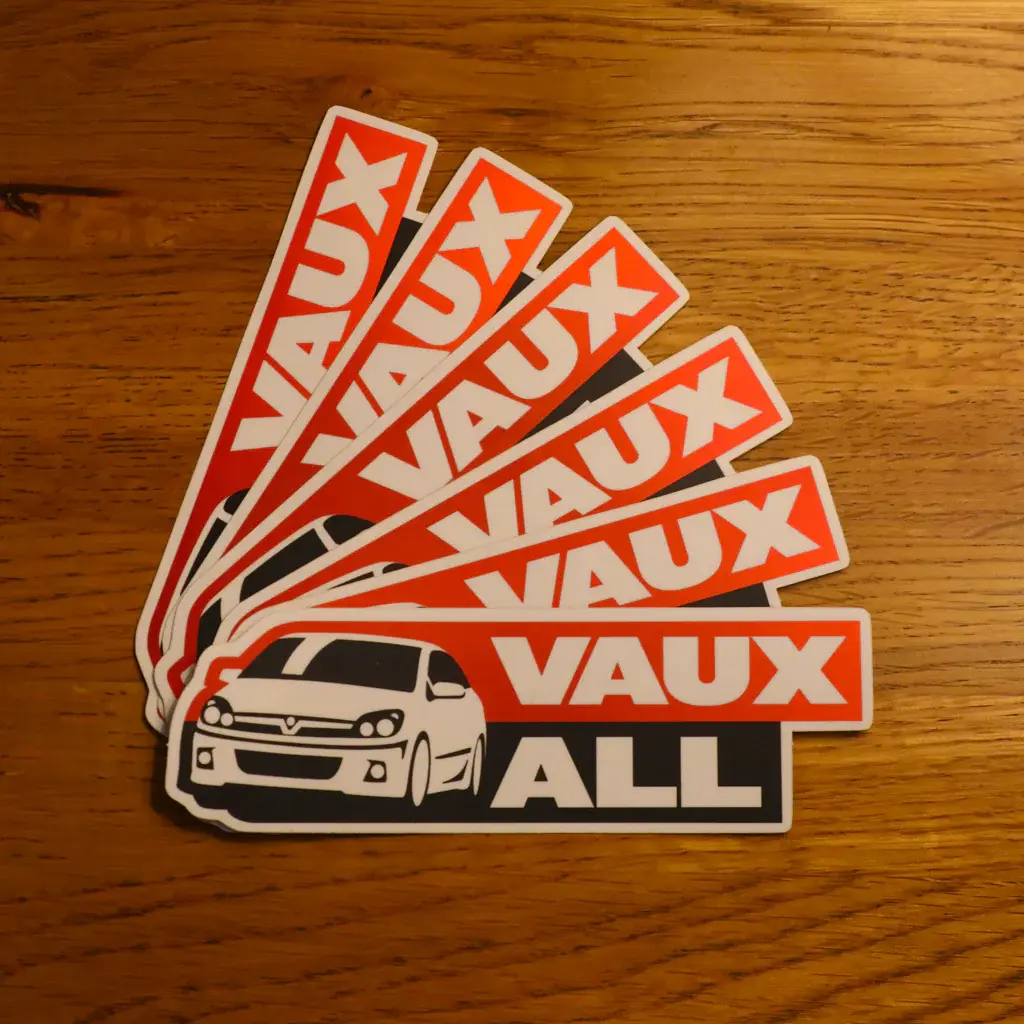 Vauxhall Astra VXR Red Metallic -- VauxALL Show Sticker
