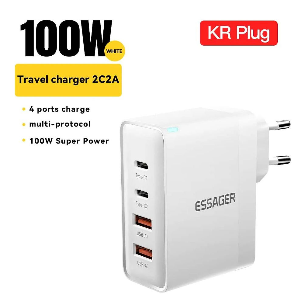 Miniatura: Carregador GaN Essager 100W USB-C PD Quick Charge