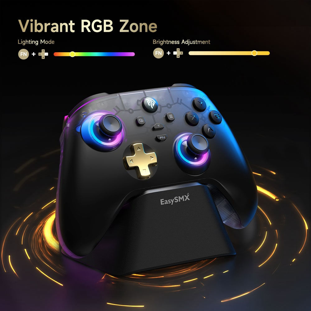 Controle Gamepad EasySMX D05 Bluetooth Hall Effect