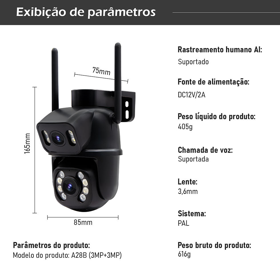 Miniatura: Câmera de Segurança COIBEU Dual Lens 6MP