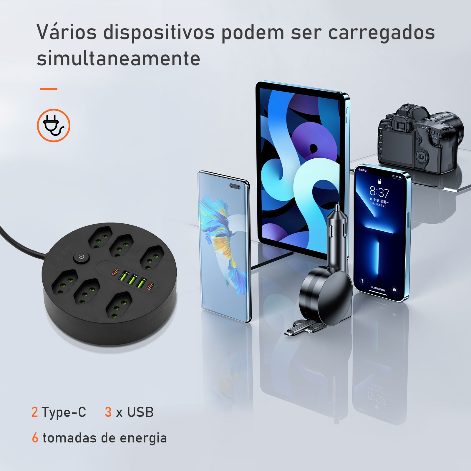 Extension socket, electrical extension, USB socket, power outlet line filter, so