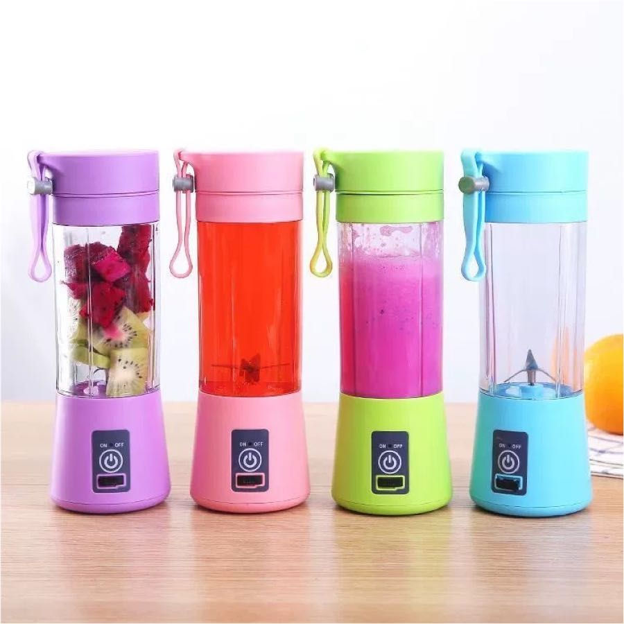 Mini Portable Blender Usb Juice Cap Take Shake 6 Blades Rechargable