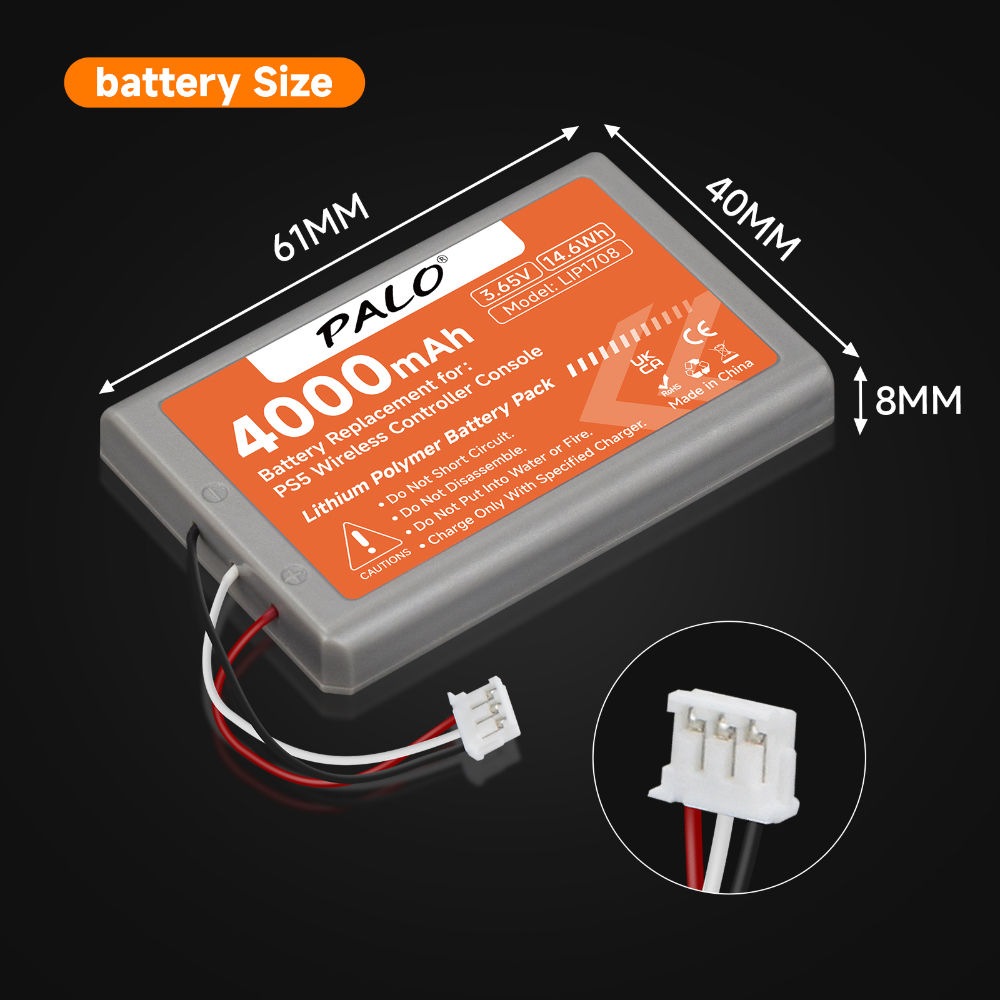 4000mAh PS5 PS 5 Wireless Controller Battery for Sony Playstation 5 LIP1708 Dual