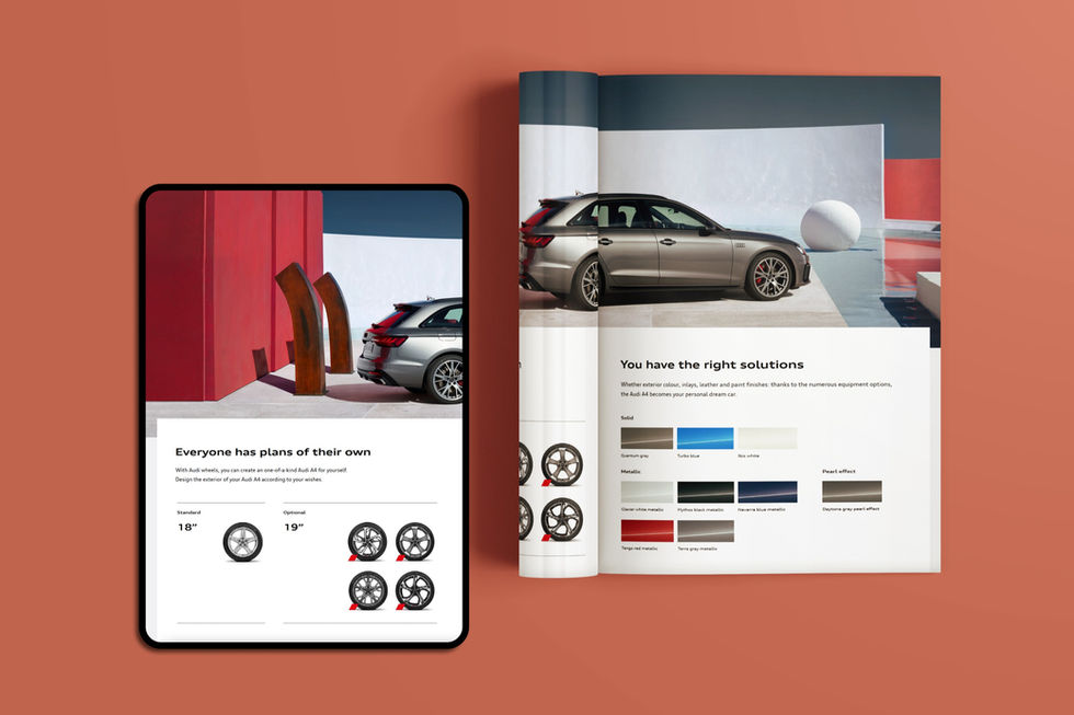 Audi A4 Product Catalogue