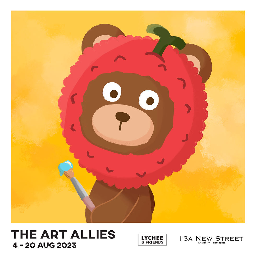 “THE ART ALLIES” A Collaborative Group Exhibition featuring LYCHEE & FRIENDS At 13a New Street Art Gallery