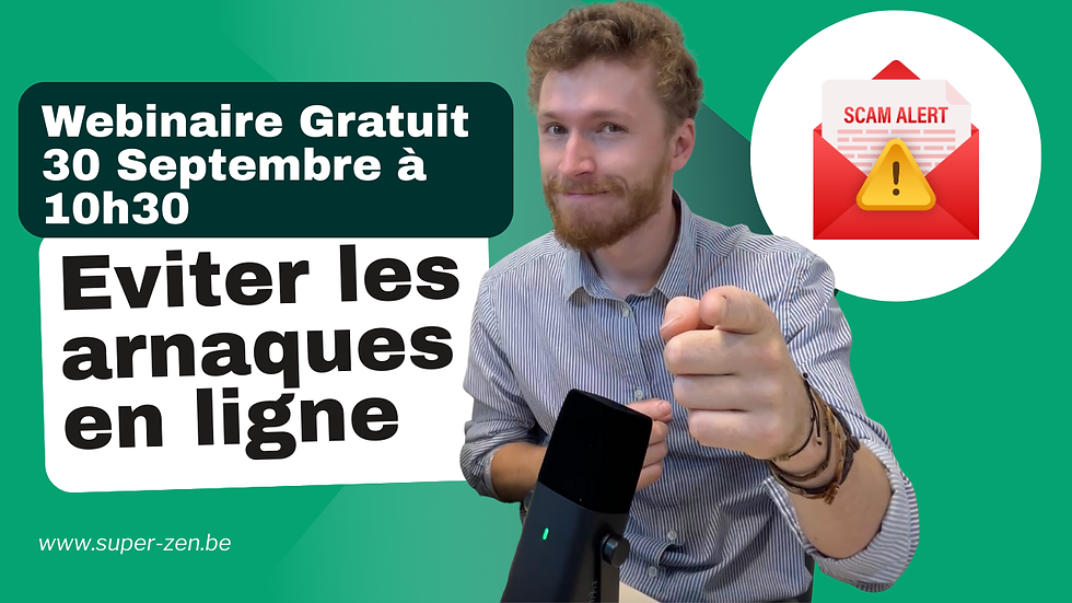 Webinaire Gratuit : Eviter les arnaques en ligne et être en sécurité sur internet