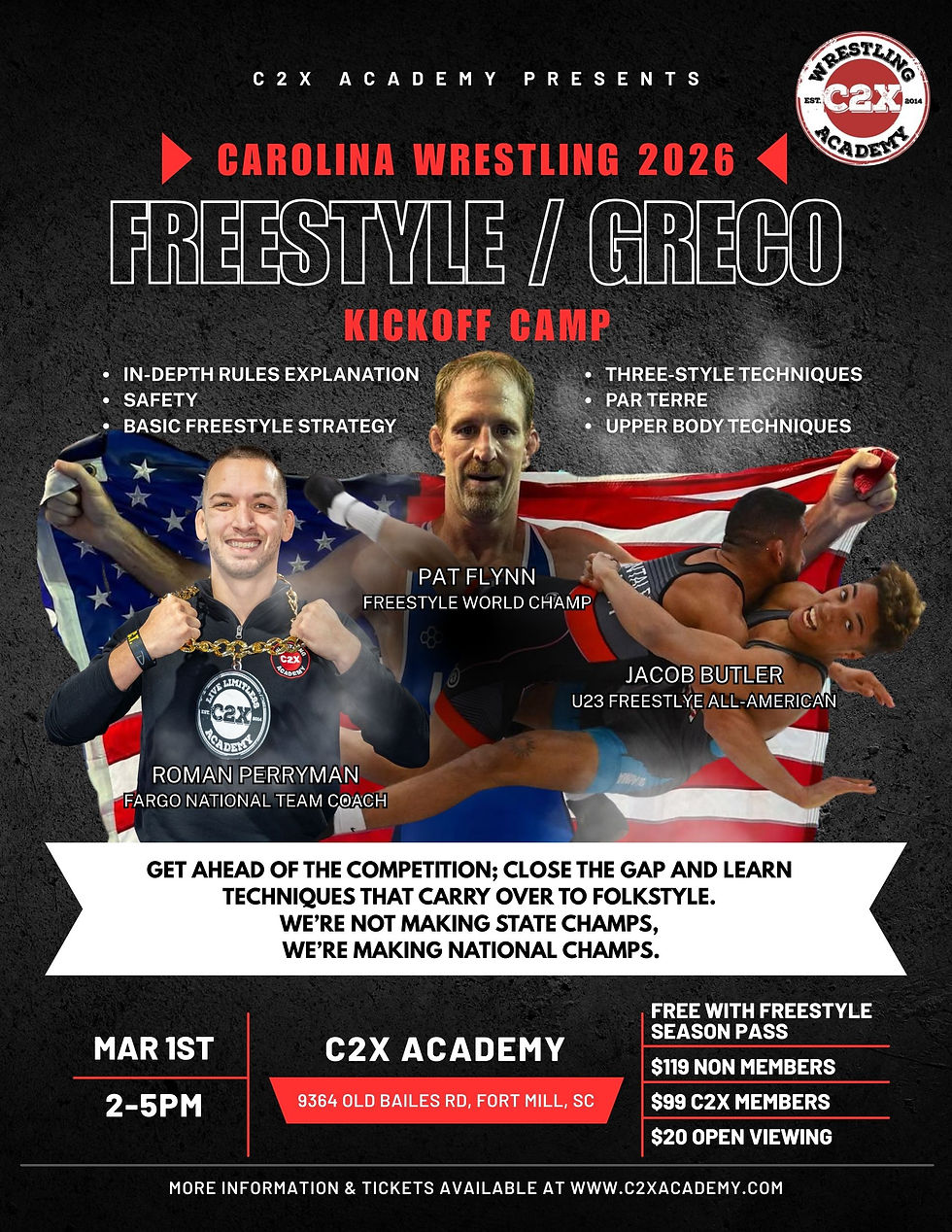 Freestyle/Greco Kickoff Camp