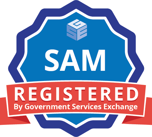 SAM Registered by Government Services Exchange badge