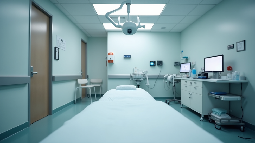 Eye-level view of a modern ENT clinic treatment room