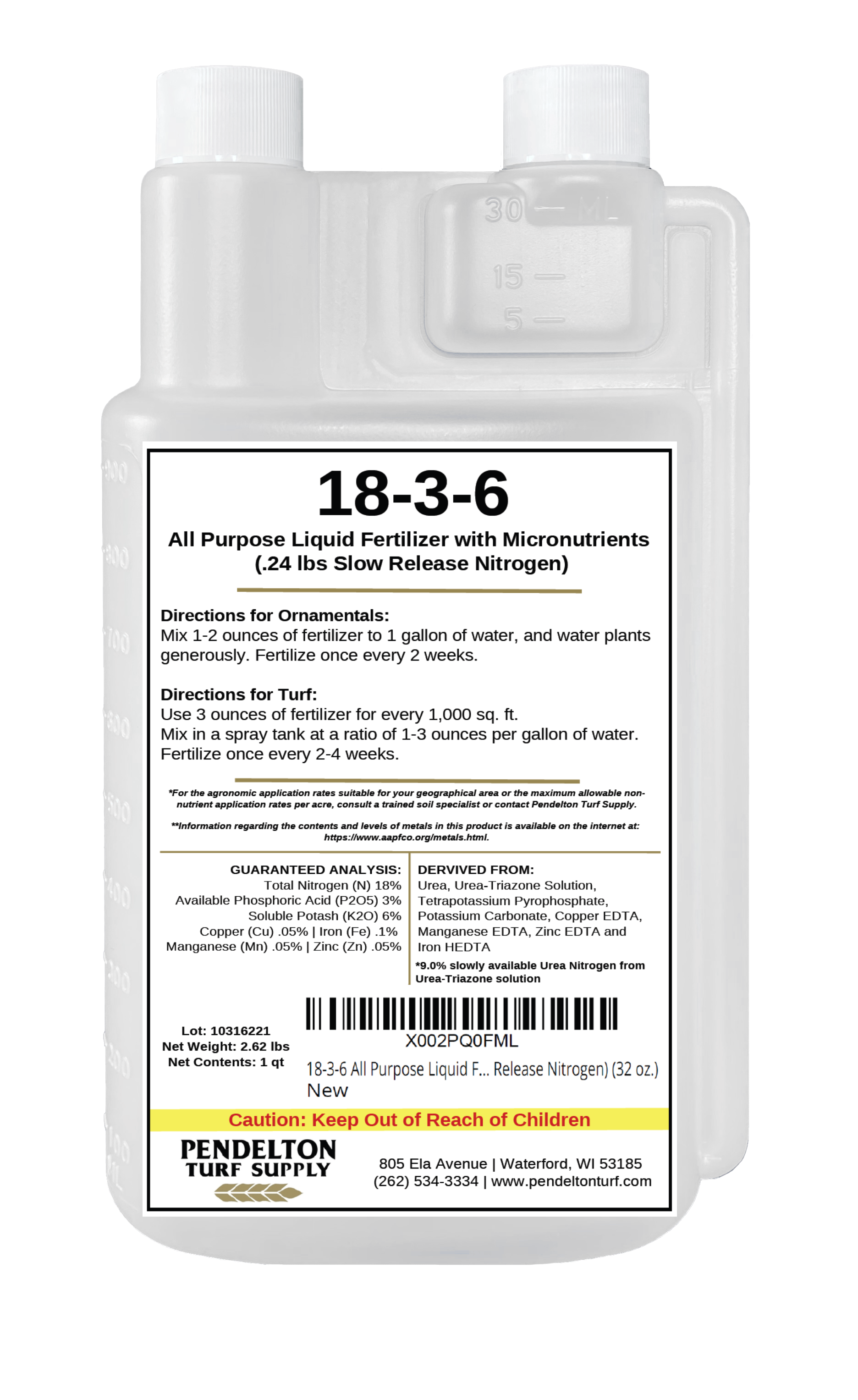 18-3-6 (50% SRN & Micronutrients) | pendelton