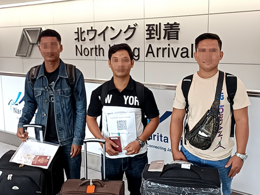 特定技能生3名カンボジアから千葉県の工場へ