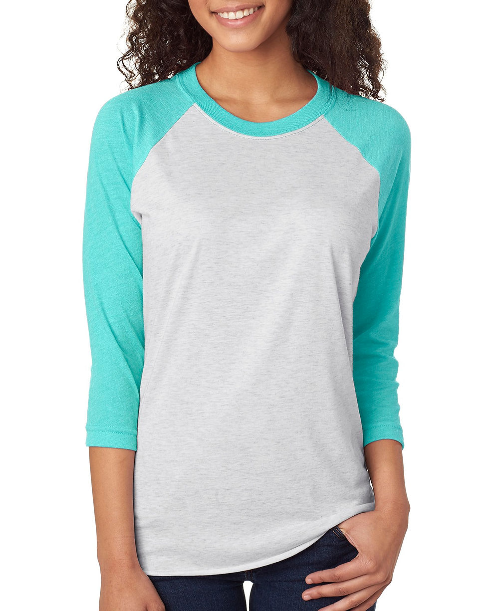 Next Level Unisex Triblend 3/4-Sleeve Raglan