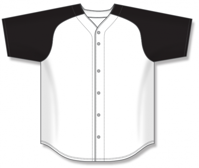 Thumbnail: 2 Colour Full Button up Baseball Jersey BA1875