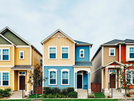 group of neighborhood homes
