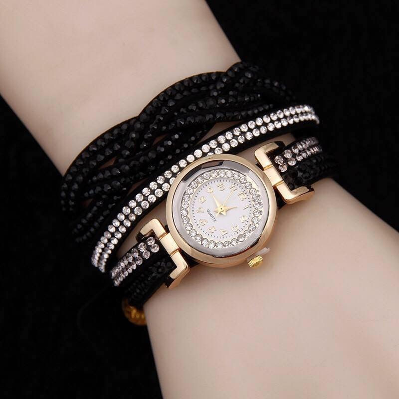 Thumbnail: Korean Crystal Shiny Bracelet Watch