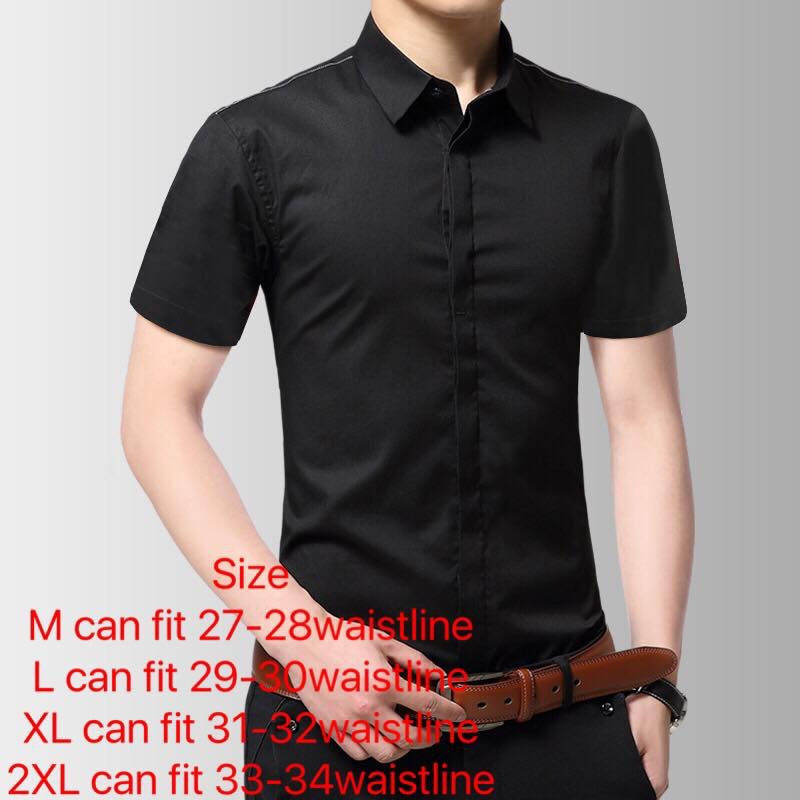 Thumbnail: Short Sleeve Shirt Men's Korean Slim Men's Half Sleeve