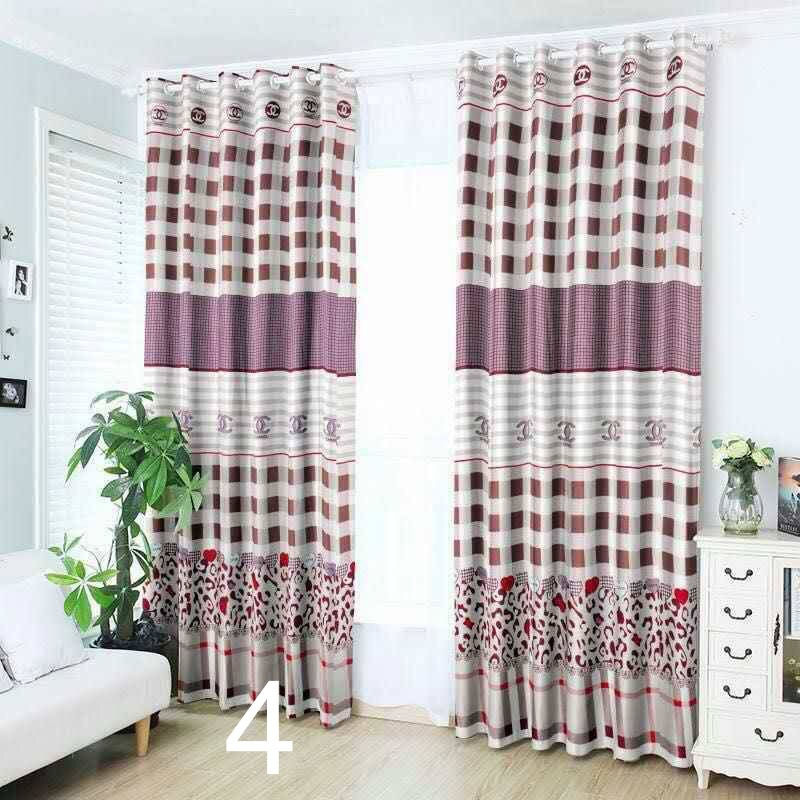 Thumbnail: Cotton Curtain with Ring Pattern