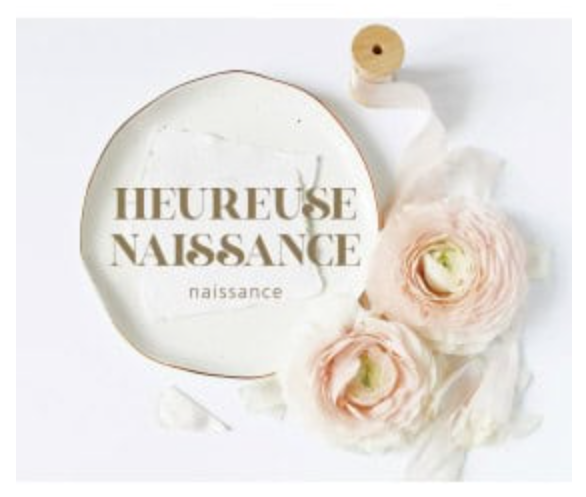 Carte message heureuse naissance