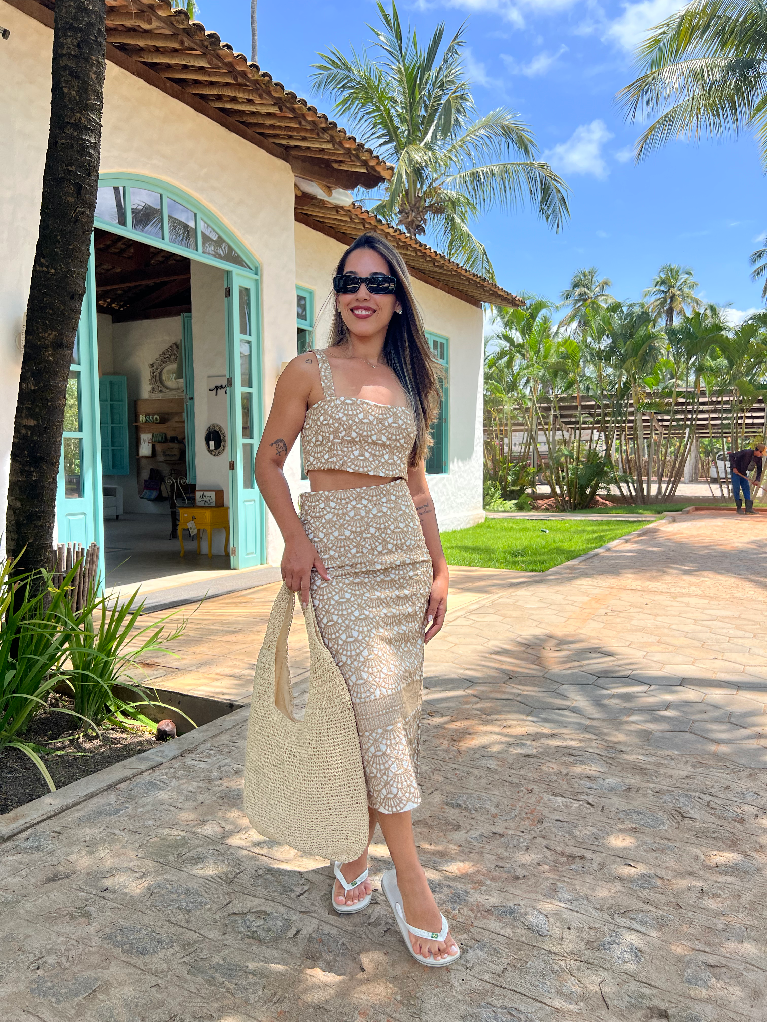 Conjunto saia e top Litt