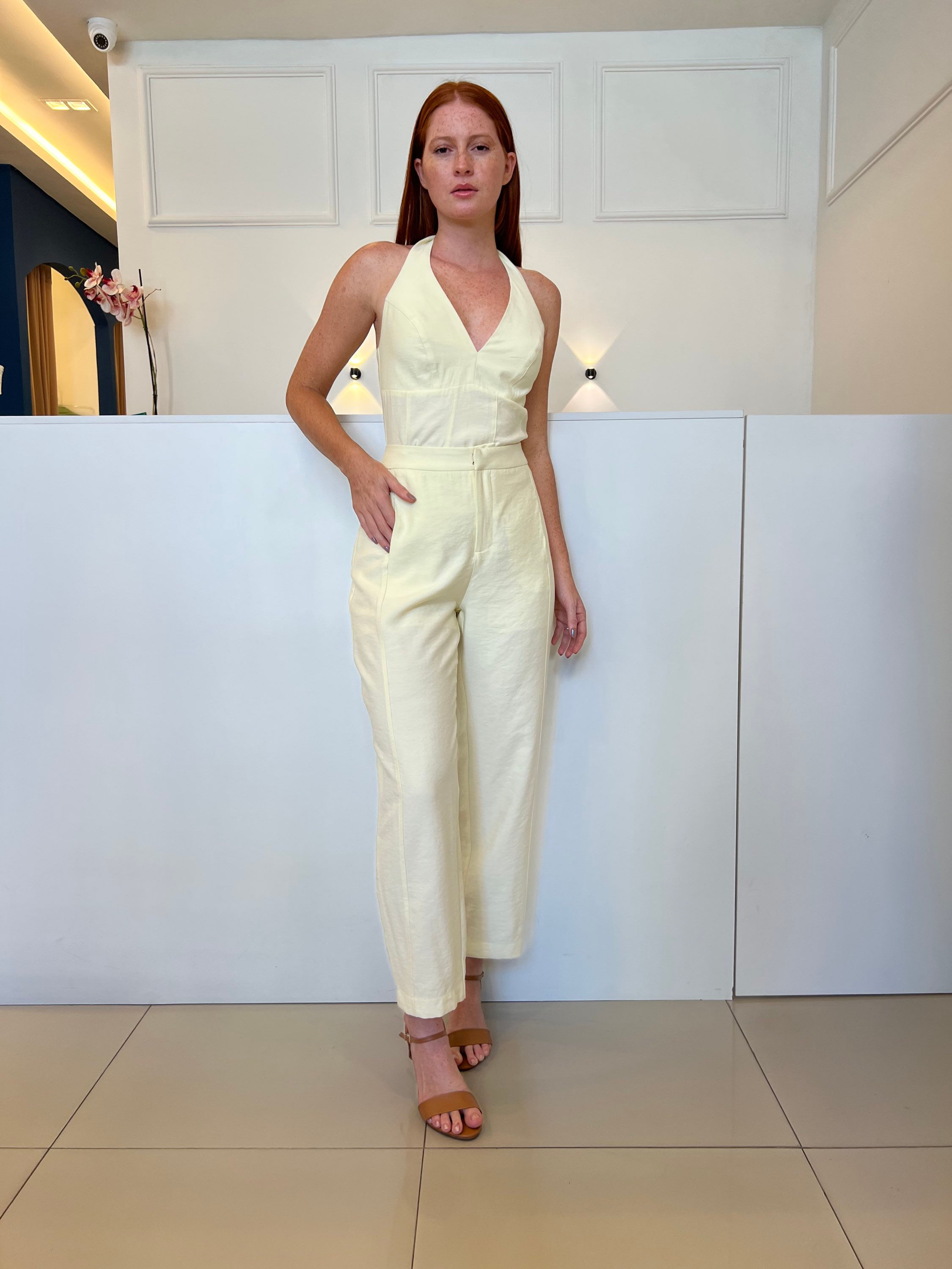 Conjunto calça alicate c/blusa frente única 