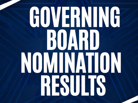 2026 GOVERNING BOARD NOMINATION RESULTS