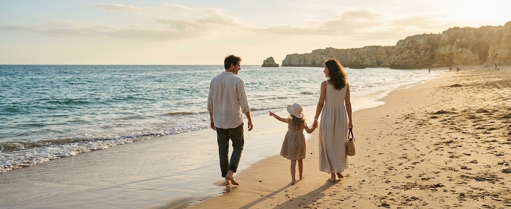 Family lifestyle in Lagos, Portugal