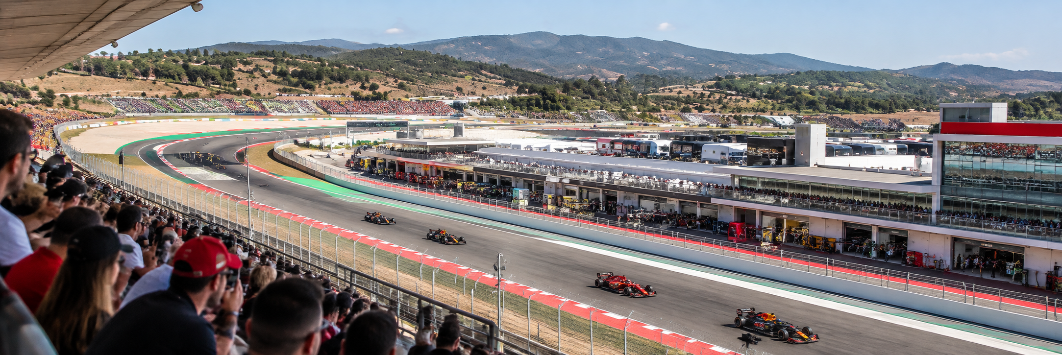 Spectators watching Formula 1 at the Aut&oacute;dromo Internacional do Algarve in Portugal